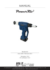 HS-Technik PowerRiv HST-PR-H Manual