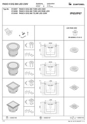 Zumtobel PASO II D/Q 260 E12430 Instructions For Use Manual