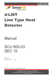 SenseTek d-LIST SCU 800 Manual