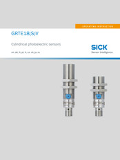 SICK GRTE18SV Operating	 Instruction