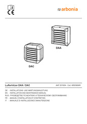 Arbonia DAC Installation And Maintenance Manual