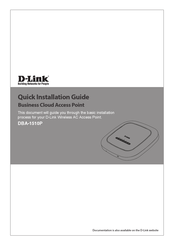 D-Link DBA-1510P Quick Installation Manual