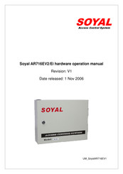 Soyal AR716EV2/Ei Hardware Operation Manual