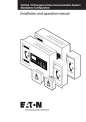 Eaton VoCALL 16 Installation And Operation Manual