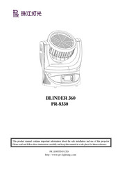 PR Lighting BLINDER 360 User Manual