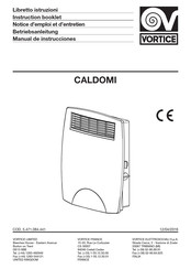 Vortice Caldomi Instruction Booklet