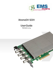 User Manuals: Ems imaging XtremeDV-SDI4 Capture Card