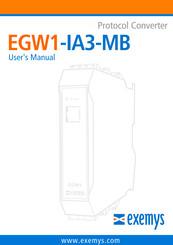 exemys EGW1-IA3-MB User Manual