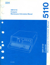 IBM 5110 Maintenance Information Manual