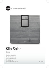 Wilfa Kilo Solar Instruction Manual