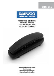 Daewoo DTC-115 User Manual