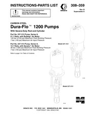 Graco Dura-Flo 237-512 Instructions Manual
