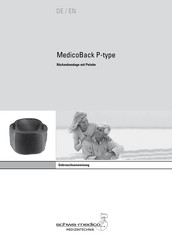 schwa-medico MedicoBack P-type Series Instruction Manual