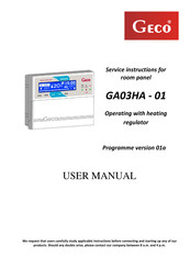 Geco GA03HA-01 User Manual
