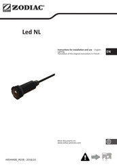 Zodiac Led NL Instructions For Installation And Use Manual