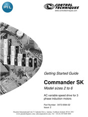 Control Techniques Commander SK2201 Getting Started Manual