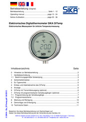 SIKA DiTemp Operating Manual
