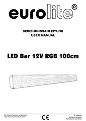 EuroLite LED Bar 12V RGB 100cm User Manual