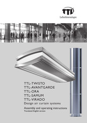 TTL Torluftschleier TTL-AVANTGARDE Assembly And Operating Instructions Manual