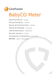 CareFusion BabyCO Meter Operating Manual