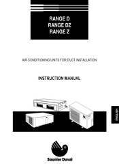 Saunier Duval RANGE DZ Instruction Manual