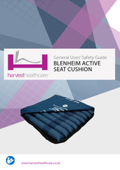 Harvest Healthcare BLENHEIM ACTIVE SEAT CUSHION General User/ Safety Manual