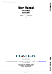 Ratek VM1 User Manual