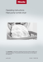 Miele TWV 680 WP Operating Instructions Manual
