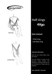 ergolet Ergo Low Back sling User Manual