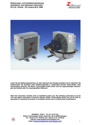 BUHLER BLK Series Installation And Operation Instruction Manual
