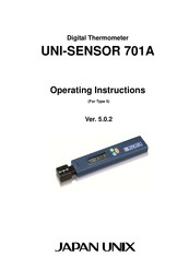 Japan Unix UNI-SENSOR 701A Operating Instructions Manual