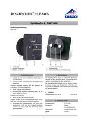3B SCIENTIFIC PHYSICS U8475400 Instruction Sheet