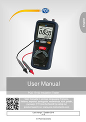 PCE Instruments PCE-IT100 User Manual
