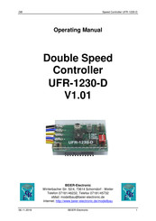 BEIER-Electronic UFR-1230-D Operating Manual