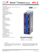 Copley Controls Xenus PLUS Compact CANopen XPC-230-09 Manual