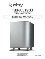 Infinity TSS1200PLT CEN Service Manual