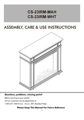 Perri CS-23IRM-WHT Assembly / Care & Use Instructions