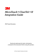 3M MicroTouch ClearTek II Integration Manual
