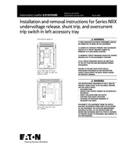 Eaton NRX RF Installation And Removal Instructions