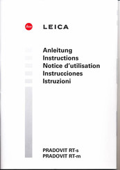 Leica PRADOVIT RT-m Instructions Manual