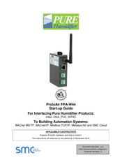 SMC Sierra Monitor Pure Humidifier ProtoAir FPA-W44 Startup Manual