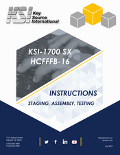 KSI KSI-1700 SX HCFFFB-16 Instructions Manual