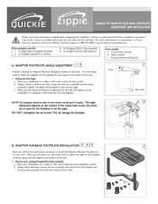 Quickie Zippie 7R Adjustment And Installation