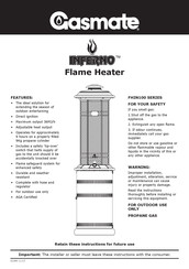 Gasmate Inferno FHIN100 Series Manual