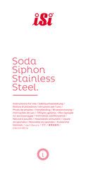 iSi Soda Siphon Instructions For Use Manual