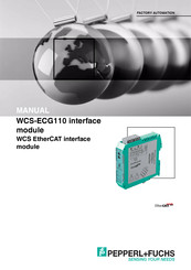Pepperl+Fuchs EtherCAT WCS-ECG110 Manual