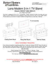 Better Homes and Gardens Lana Modern 3-in-1 Manual
