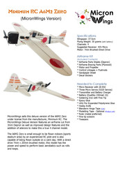 MicronWings Minimum RC A6M2 Zero Manual