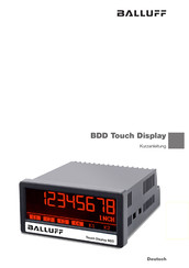 Balluff BDD 750-1P01-000-203-2-A Condensed Manual