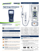 Bacharach MONOXOR XR Quick Start Manual